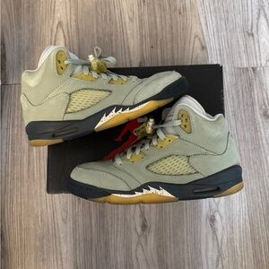 Air Jordan 5 Retro Olive Green & Gum Men’s Sneakers Jade Horizon